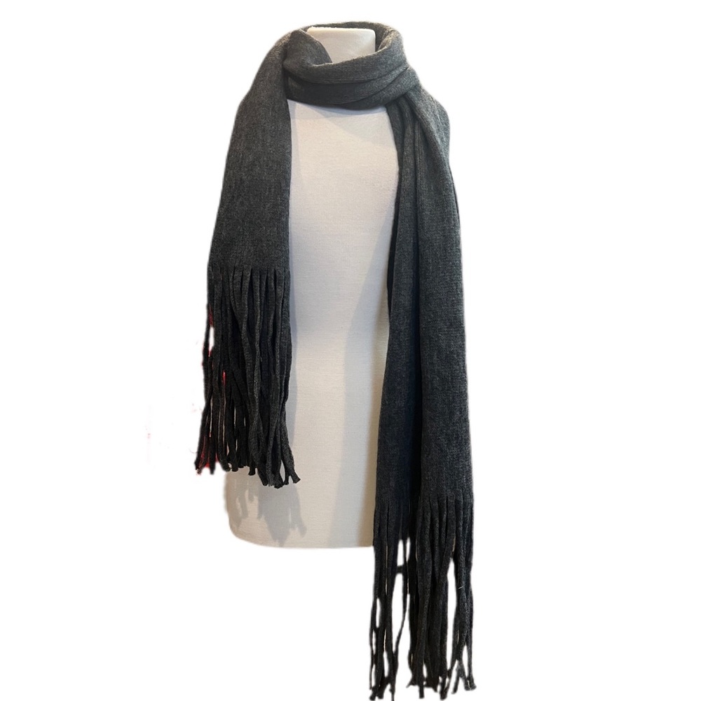 BNWT - LUCKY BRAND SOLID BRUSHED SCARF DARK GRAY